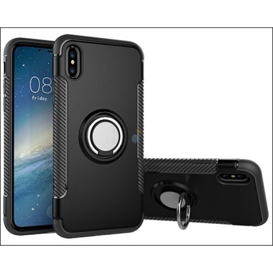 CAPA SUPORTE DE ANEL APPLE IPHONE XR PRETO